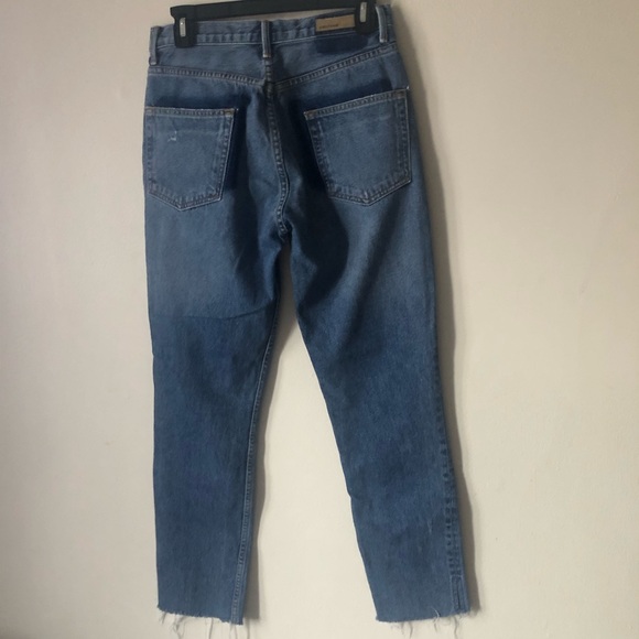 ❤️GRLFRND Karolina Jeans Denim High Waist Distressed Raw Hem Whole Lotta Love 27 - Picture 3 of 8